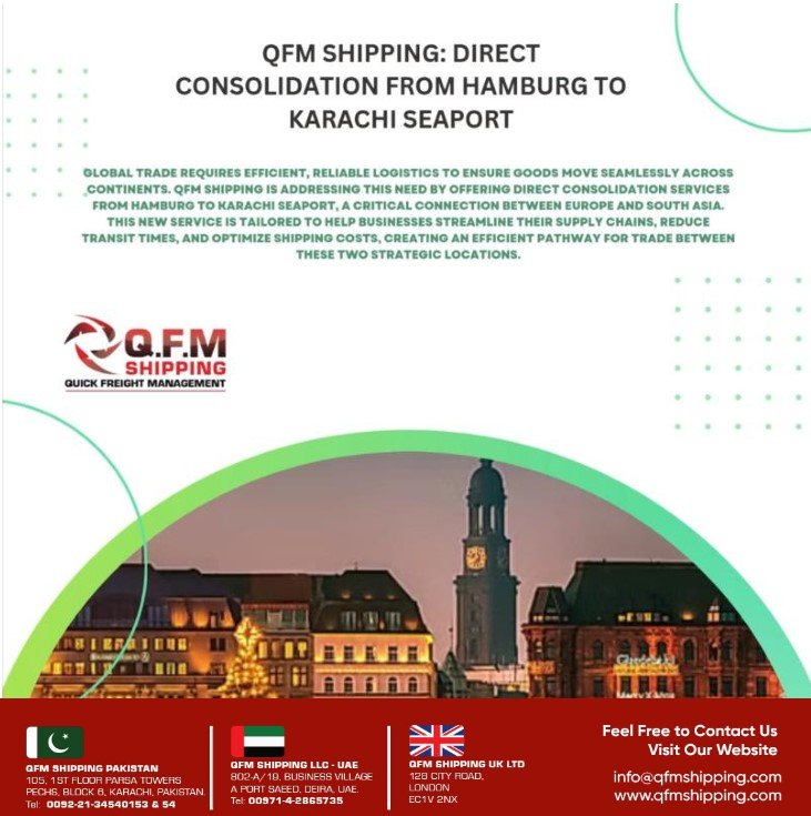 QFM Service QFM Shipping Hamburg to Karachi