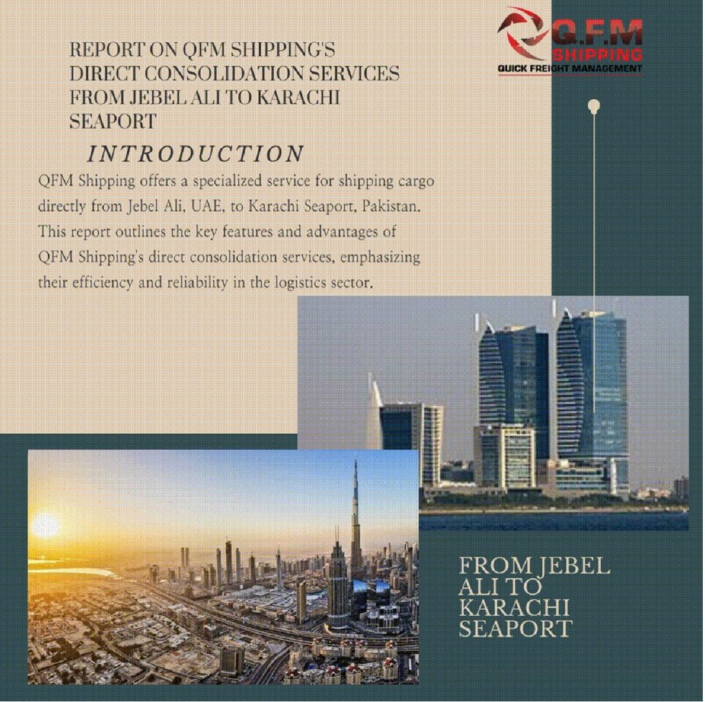 Jebel Ali to Karachi LCL Services