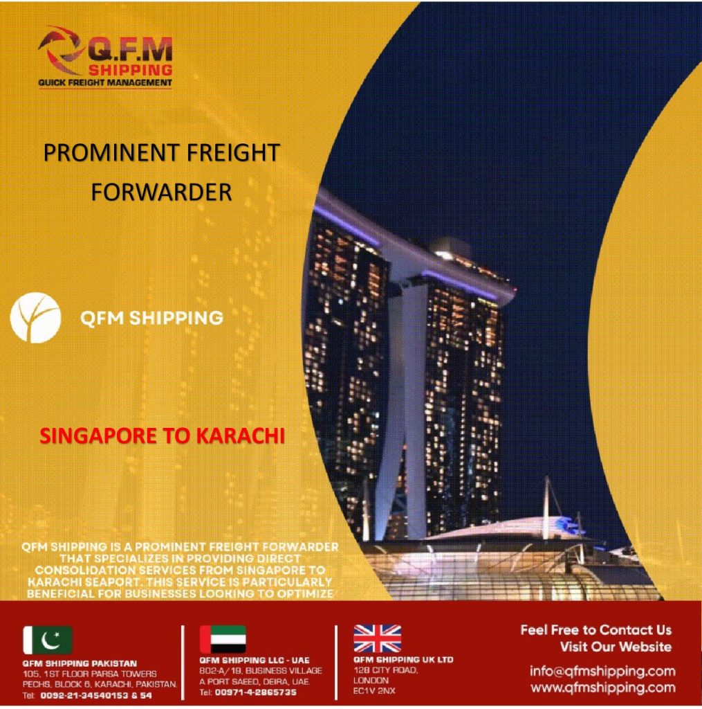 Singapore To Karachi LCL Service