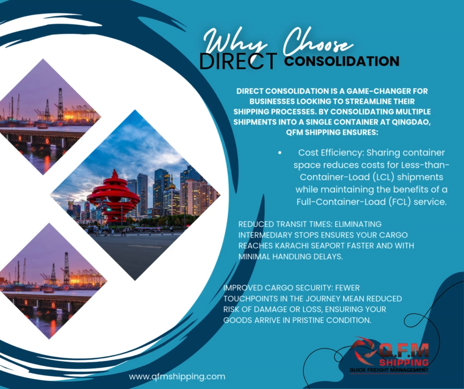 Qingdao to Karachi Seaport By QFM Sipping