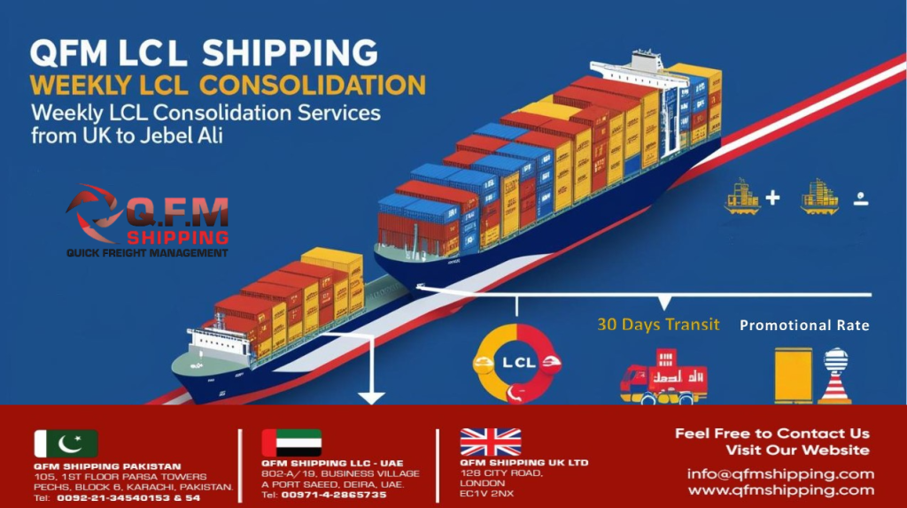 QFM Shipping UK -Jebel Ali