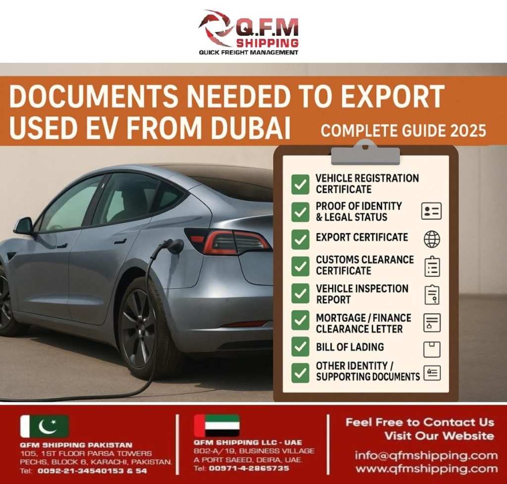 Exporting Used EV from Dubai