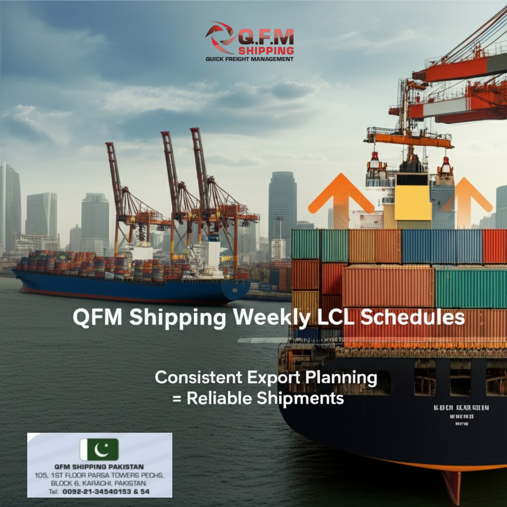 Weekly LCL Shipping Schedules