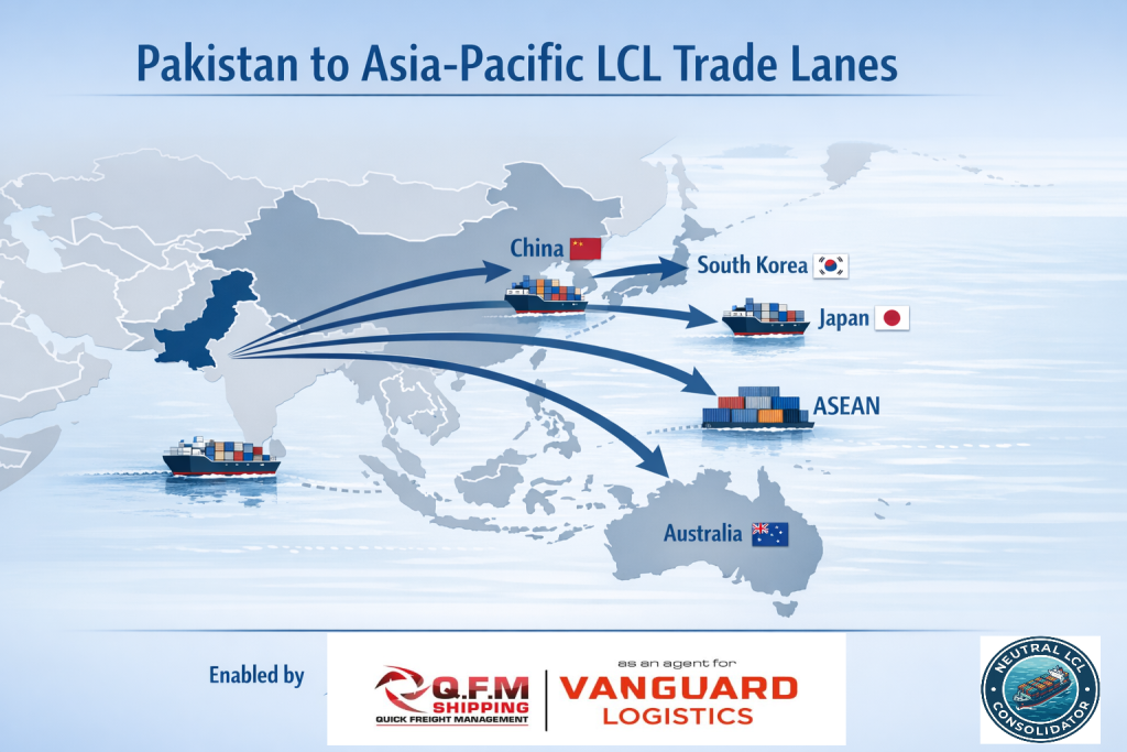 Pakistan to Asia-Pacific LCL