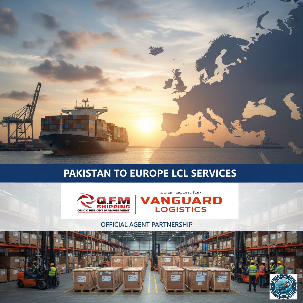 Pakistan to Europe LCL Services