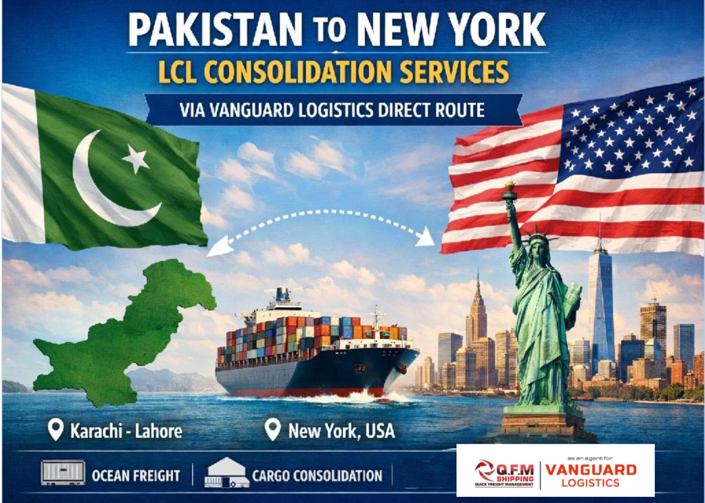 Pakistan to New York LCL Services