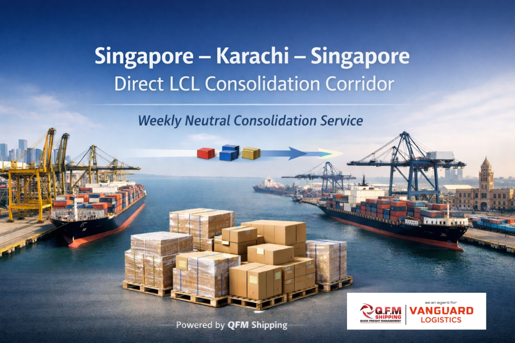Singapore - Karachi Singapore LCL Consolidation