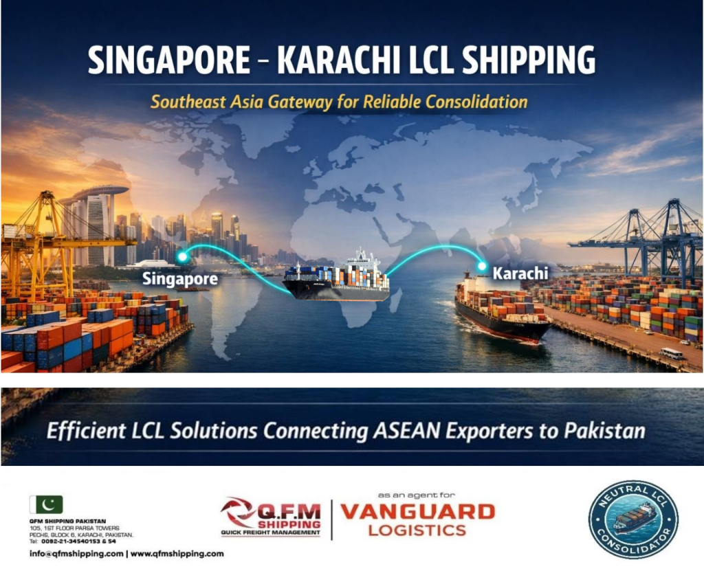 Singapore–Karachi LCL Shipping