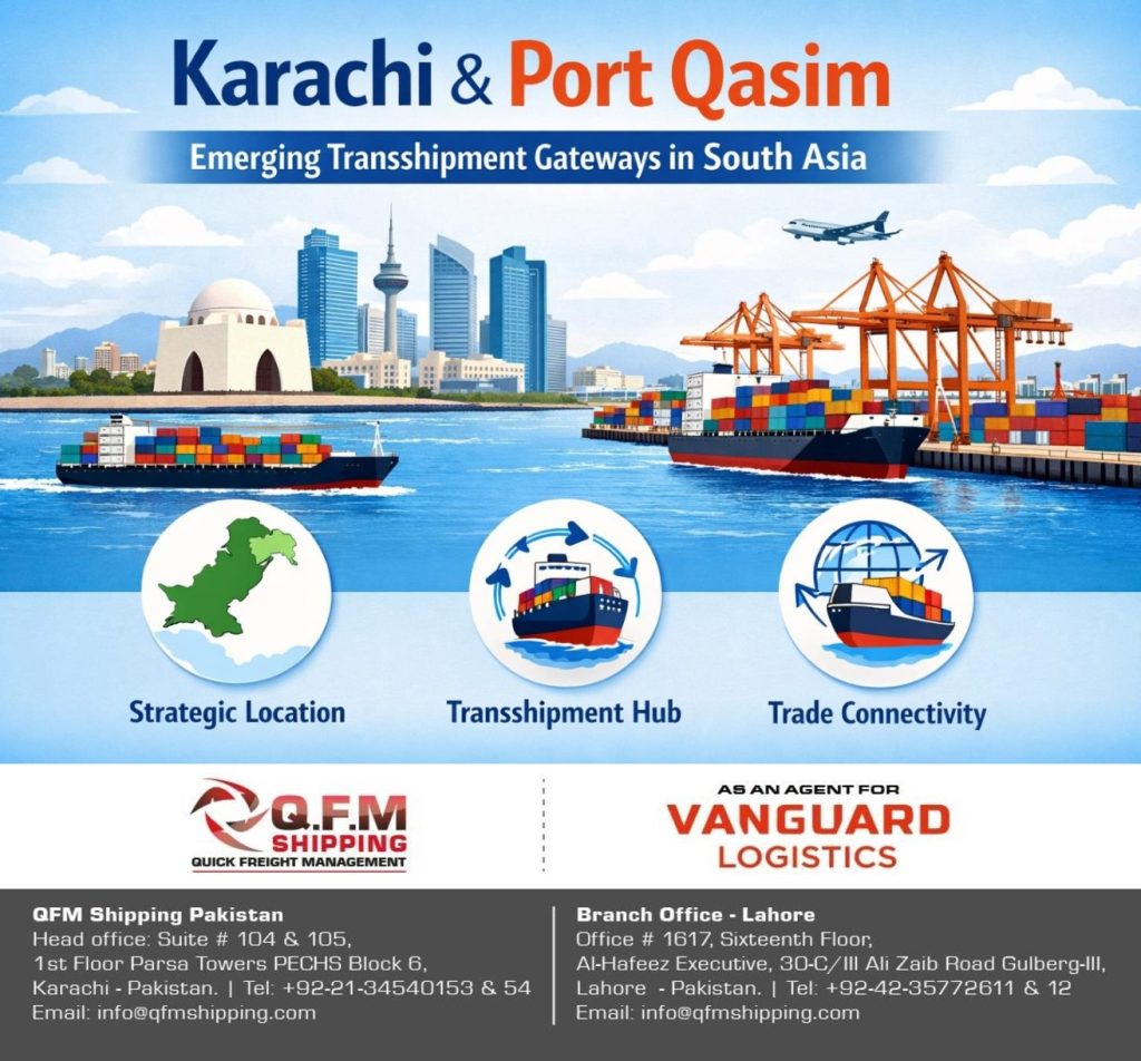 Karachi Port Qasim transshipment