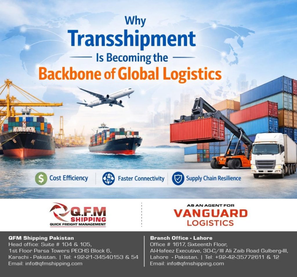 Transshipment in global logistics